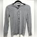 J. Crew Tops | Jcrew Women’s Henley Long Sleeves Shirt Top Gray Size Xs | Color: Gray | Size: Xs