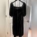 J. Crew Dresses | J. Crew Puff-Sleeve Velvet Dress New With Tags | Color: Black | Size: 12