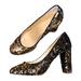J. Crew Shoes | J. Crew Collection Etta Sequin Pumps | Color: Black/Gold | Size: 9.5