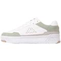 Plateausneaker KAPPA Gr. 39, grün (white, lind) Schuhe Sneaker auf erhöhter Plattform-Sohle