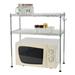 2 Tier Wire Shelving Units Metal Storage Rack Adjustable Shelves Standing Storage Shelf for Laundry Bathroom Kitchen