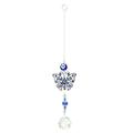 Blue eye butterfly crystal pendant for garden furniture everyday decoration anniversary gift