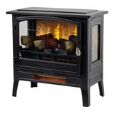 Country Living 24 W x 23.5 H x 13 D Electric Fireplace Stove Heater - Black CL-FS-696-0