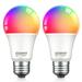 WB4-2: Gosund Smart Bulb WiFi Light Bulbs Color Changing Light Bulb Smart Light Bulbs work with Alexa & Google Assistant A19 RGB Alexa Light Bulb RGB+Wnite Dimmable LED Light Bulbs 2 Pack