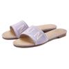 Pantolette LASCANA, Damen, Gr. 37, lila (flieder), Obermaterial: 100% Textilmaterial. Futter: 100% Lederimitat. Decksohle: 100% Lederimitat. Laufsohle: 100% Synthetik, bedruckt, casual, Schuhe, Mule, Sandale, offener Schuh aus Textil mit modischem...