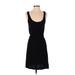 H&M Casual Dress - Party Scoop Neck Sleeveless: Black Print Dresses - Women's Size X-Small