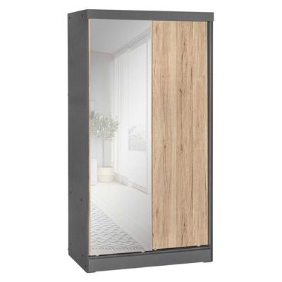 Better Home Products Mirror Wood Double Sliding Do...