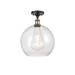 Innovations Lighting Bruno Marashlian Athens 11 Inch 1 Light Semi Flush Mount - 516-1C-SN-G122-12-LED