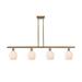 Innovations Lighting Bruno Marashlian Norfolk 48 Inch 4 Light Linear Suspension Light - 516-4I-WPC-G461-6