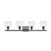 Innovations Lighting Bruno Marashlian Athens 36 Inch 4 Light Bath Vanity Light - 516-4W-OB-G124-6-LED