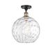 Innovations Lighting Bruno Marashlian Athens Water Glass 12 Inch 1 Light Semi Flush Mount - 516-1C-OB-G1215-12