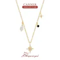 CANNER Pearl – collier étoile en argent Sterling 925 pour femmes pendentif de luxe en Zircon