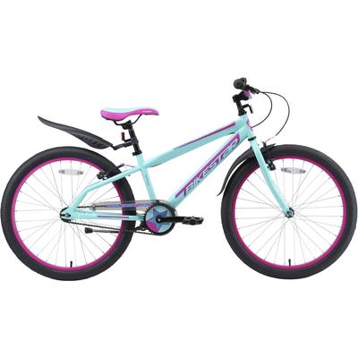 Jugendfahrrad BIKESTAR Fahrräder Gr. 32 cm, 24 Zoll (60,96 cm), blau (türkis) Kinder Bestseller Fahrräder