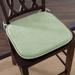 Memory Foam Chair Cushion - Machine Washable Pad with Ties and Nonslip Backing by Lavish Home (Green)