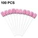 Oral Care Swabs - Tooth Cleaning Mouth Toothette Oral Sponge(100 pcs pink)