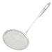 11.8" Long Silver Tone Stainless Steel Oil Grease Mesh Ladle for Kitchen