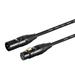 Monoprice Starquad XLR Microphone Cable - 6 Feet - Black | XLR-M to XLR-F 24AWG Optimized for Analog Audio - Gold Contacts - Stage Right Series