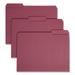 Smead Interior File Folders 1/3-Cut Tabs Letter Size Maroon 100/Box (10275)