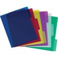 Pendaflex-2PK Pendaflex 1/3 Tab Cut Letter Top Tab File Folder - 8 1/2 X 11 - Poly - Blue Magenta Yellow Purp