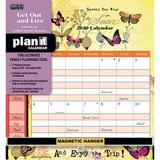 Calendars Get Out And Live Plan It Plus Wall Calendar with 442 Event / Reminder Stickers - 17 Month