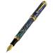 Xezo Maestro Natural Paua Sea Shell Medium Nib Fountain Pen. 18K Gold Plated. No Two Pens Alike (Mae