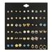 Tomshoo Fashionable Alloy and Crystal Earrings 30 Pairs of Delicate Crafted Ear Studs