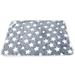 Breathable Stars Print Rectangle Pet Dog Puppy Cat Blanket Sleep Mat Cushion Bed Faux Fur Dog Beds for Medium Small Dogs - Self Warming Indoor Pillow