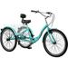 MOONCOOL Adult Tricycle with Wide Handlebars 7 Speed Three Wheel Bike Cruiser Trike 24/26 Inch Adults Trikes with Shopping Basket Exercise Men s Women s Tricycles