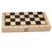 Deluxe 29 x Wooden Travel Chess ith Folding Chess Board Educational Kids and Adults Chess Checker Backgammon Board Games 29x29cm