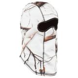 Men s Snow Camo Brown Reversible Facemask One Size