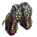 Manfiter Ice Cleats Ice Grips Traction Cleats Grippers Non-Slip Over Shoe/Boot Rubber Spikes Crampons Anti Easy Slip