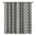Society6 Avenie Royal Damask Grey Single Panel Room Darkening Window Curtain 50 x 64