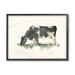 Stupell Industries Grazing Cow in Field Farm Animal Watercolor Black Framed Art Print Wall Art 16x20 by Ethan Harper