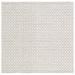 SAFAVIEH Vermont Thurstan Geometric Wool Area Rug Ivory/Grey 6 x 6 Square