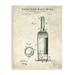 Stupell Industries Patent Text Detailed Wine Bottle Diagram Drawing Wood Wall Art 13 x 19 Design by Karl Hronek