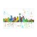 Marlene Watson Seattle Washington Skyline Mclr 1 Canvas Art