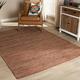 Baxton Studio Flamings Modern and Contemporary Rust Handwoven Hemp Area Rug