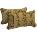 18-inch Double-corded Patterned Jacquard Chenille Rectangular Throw Pillows with Inserts (Set of 2) 9811-CD-S2-JCH-CO-38