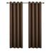 DBOZE Blackout Curtains- Solid Thermal Insulated Window Treatment Drapes/Draperies for Bedroom (2 Panels 55 inches Wide by 102 inches Long )Brown