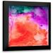 Maldonado Jacqueline 12x12 Black Modern Framed Museum Art Print Titled - Fusion II