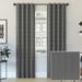 Sun Zero Crestwood 100% Blackout Woven Plaid Thermal Back Tab Curtain Panel 40 x63 Gray