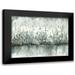 Tre Sorelle Studios 18x15 Black Modern Framed Museum Art Print Titled - Lakeside Abstract Grey Neutral