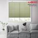 Keego Cordless Cellular Shades Window Blinds Size and Color Customizable Oliver Green Semi-Blackout Fabric White Case 52 w x 44 h