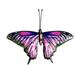 Realistic Butterfly Ornament Colorful Metal Crafts Exquisite Wall Art Decoration Realistic Butterfly Ornament Realistic Colorful Metal Crafts Exquisite Wall Art Decoration Not Easy to Fade Purple