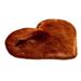 VerPetridure Brown 30*40 Heart-Shaped Floor Mat Wool Imitation Sheepskin Rugs Faux F Ur Non Slip Bedroom Shaggy Carpet Mats