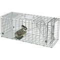 Kqiang Live Animal Trap Cage Humane Cat Trap Rabbit Trap Humane Mouse Trap Live Traps for Raccoons Small Animal Trap Squirrel Traps Outdoor Groundhog Trap 24 Steel Humane Release Rodent Cage