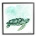 Stupell Industries Speckled Green Sea Turtle Marine Life Painting Graphic Art Black Framed Art Print Wall Art Design by Diane Neukirch