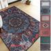 Lovote Classic Area Rug Traditional Oriental Carpet Vintage Floor Rug 2.6 x 4 Non Slip Mat for Living Room Bedroom Farmhouse Blue
