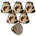 Royal Designs Inc. Cowhide Round Chandelier Shade CS-962-6-6 Brown and Beige 3 x 6 x 4.5