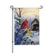 Welcome Winter Cardinal Garden Flag Pine Snow Snowflake Winter Holiday Garden Flag Double Sided Rustic Yard Lawn Outdoor Decor